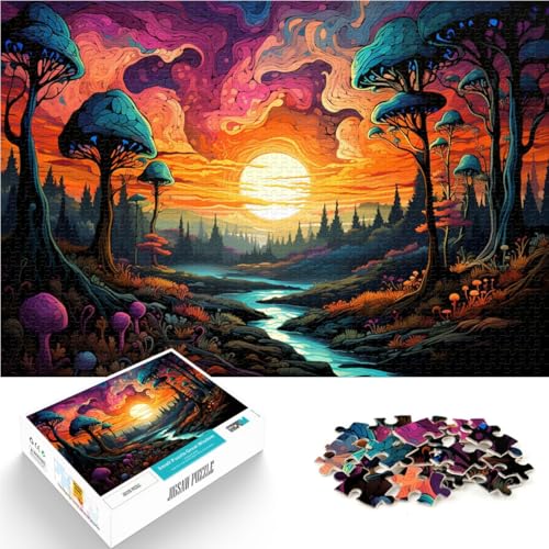 Puzzle mit 1000 Teilen Erwachsene Landschaft pädagogische Herausforderung 26 x 38 cm mit vollständig ineinander greifenden zufällig geformten Teilen Teenager ab 14 Jahren von DLBHSG