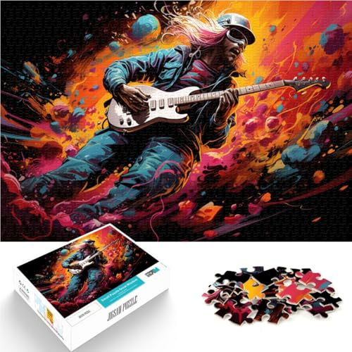 Puzzle mit 1000 Teilen für Erwachsene Astronaut spielt Gitarre 26 x 38 cm mit passendem Poster und Quizblatt für Teenager ab 14 Jahren Puzzle mit 1000 Teilen für Erwachsene Astronaut spielt Gitarre 26 x 38 cm mit passendem Poster und Quizblatt für Teenager ab 14 Jahren von DLBHSG