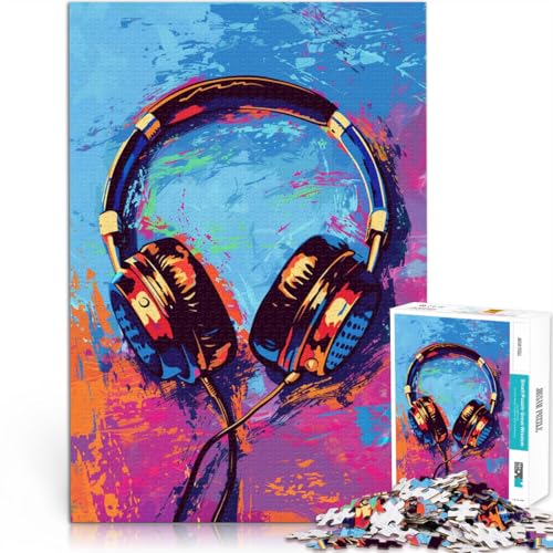 Puzzle mit 1000 Teilen für Erwachsene Kopfhörer-Malerei Stressabbau-Spielzeug 50 x 75 cm stärkt die Liebe zwischen Paaren für Teenager ab 14 Jahren Puzzle mit 1000 Teilen für Erwachsene Kopfhörer-Malerei Stressabbau-Spielzeug 50 x 75 cm stärkt die Liebe zwischen Paaren für Teenager ab 14 Jahren von DLBHSG
