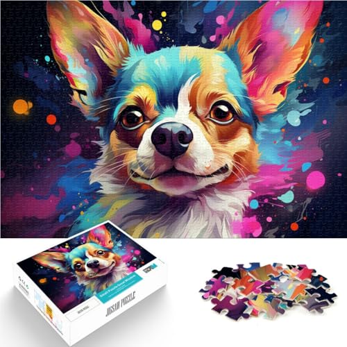 Puzzle mit 1000 Teilen für Erwachsene Kunst-Puzzle mit Chihuahua-Hund Heimdekoration 26 x 38 cm einzigartige Geburtstags- und Geschenkideen für Teenager ab 14 Jahren Puzzle mit 1000 Teilen für Erwachsene Kunst-Puzzle mit Chihuahua-Hund Heimdekoration 26 x 38 cm einzigartige Geburtstags- und Geschenkideen für Teenager ab 14 Jahren von DLBHSG