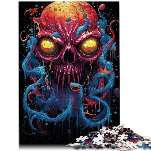Puzzle mit 1000 Teilen für Erwachsene Oktopus-Kunst pädagogische Herausforderung 26 x 38 cm Lernspiel für Geburtstag Weihnachten für Teenager ab 14 Jahren von DLBHSG