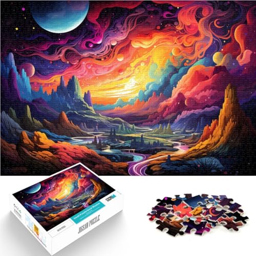Puzzle mit 1000 Teilen für Erwachsene Planetenlandschaft Lernspielzeug 50 x 75 cm anspruchsvolles Spiel und Familienspiel für Teenager ab 14 Jahren Puzzle mit 1000 Teilen für Erwachsene Planetenlandschaft Lernspielzeug 50 x 75 cm anspruchsvolles Spiel und Familienspiel für Teenager ab 14 Jahren von DLBHSG