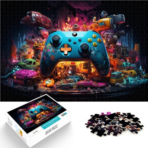 Puzzle mit 1000 Teilen für Erwachsene Spielzeug mit Gamecontroller Denkspiel 50 x 75 cm einzigartige Heimdekoration und Geschenke für Teenager ab 14 Jahren von DLBHSG