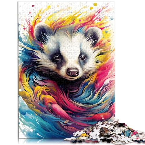 Puzzle mit 1000 Teilen für Erwachsene Tiere Honigdachs Denkspiel 50 x 75 cm Stressabbau Urlaub zu Hause Zeitvertreib für Teenager ab 14 Jahren von DLBHSG