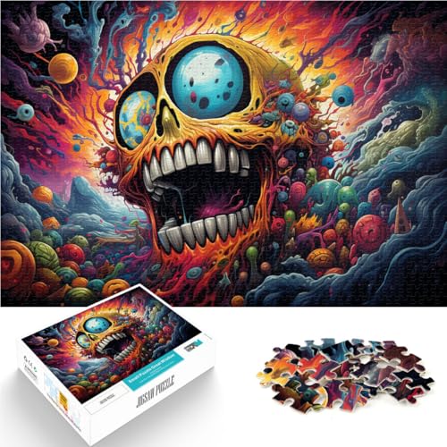 Puzzle mit 1000 Teilen für Erwachsene farbiges Monster Heimdekorationspuzzle 26 x 38 cm tolles Geschenk für die ganze Familie ab 14 Jahren Puzzle mit 1000 Teilen für Erwachsene farbiges Monster Heimdekorationspuzzle 26 x 38 cm tolles Geschenk für die ganze Familie ab 14 Jahren von DLBHSG