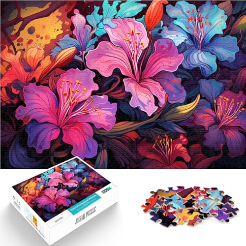 Puzzle mit 1000 Teilen für Erwachsene lila Azaleen Heimdekoration 50 x 75 cm mit passendem Poster und Quizblatt für Teenager ab 14 Jahren Puzzle mit 1000 Teilen für Erwachsene lila Azaleen Heimdekoration 50 x 75 cm mit passendem Poster und Quizblatt für Teenager ab 14 Jahren von DLBHSG