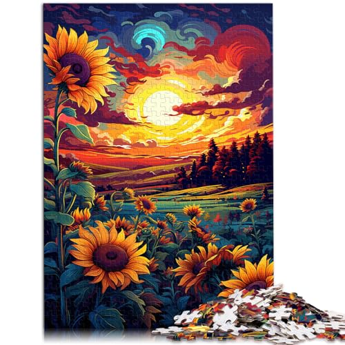 Puzzle für Erwachsene 1000 Teile Sonnenblumen Puzzle für Lernspiel Herausforderungsspielzeug 50x75cm Lernspiel für Geburtstag Weihnachten von DLBHSG