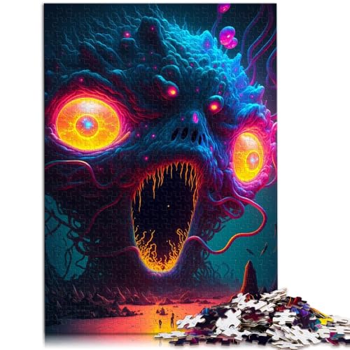 Puzzle wunderschöne Katze unter dem Sternenhimmel Puzzle für Erwachsene 1000 Teile 50 x 75 cm Holzpuzzle Denksportaufgaben für Erwachsene und Kinder ab 14 Jahren von DLBHSG