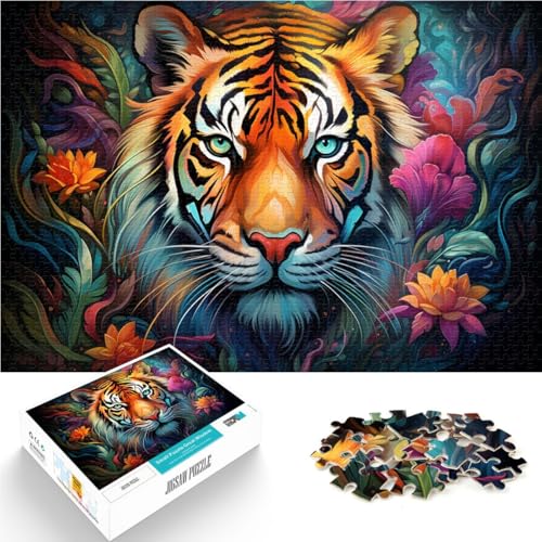 Puzzle zum Bemalen von Krokodilen 1000-teiliges Puzzle 49,7 x 74,4 cm Holzpuzzle Denkspiel für Erwachsene und Kinder ab 14 Jahren von DLBHSG