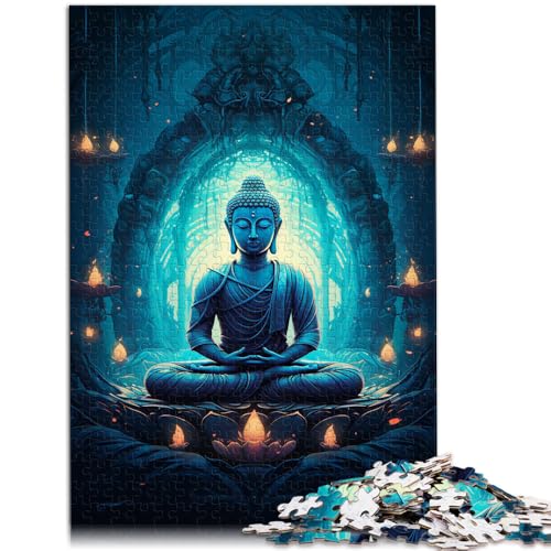 1000-teiliges Puzzle für Erwachsene Bunte Buddha-Statue Spiele Spielzeug Geschenk 50 x 75 cm Lernspiel für Geburtstag Weihnachten von DLBHSG