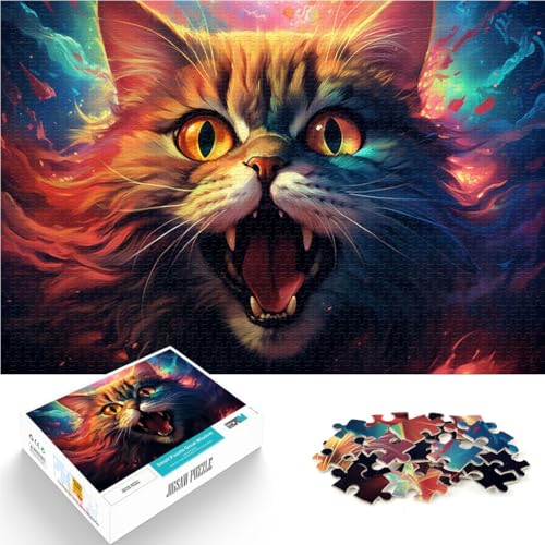 Puzzles Erwachsene kosmische Kunst Puzzles Erwachsene 1000 Puzzle-Spielzeuge 19,7 x 29,5 Zoll Holzpuzzle Heimdekoration Puzzle-Spielzeug Erwachsene Kinder ab 14 Jahren von DLBHSG