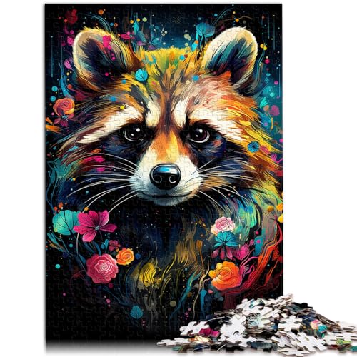Puzzle für Erwachsene mit 1000 Teilen Waschbär Familienspiel für und 50 x 75 cm Spaß für Zuhause Geburtstagsgeschenk Reisegeschenk für Teenager ab 14 Jahren von DLBHSG