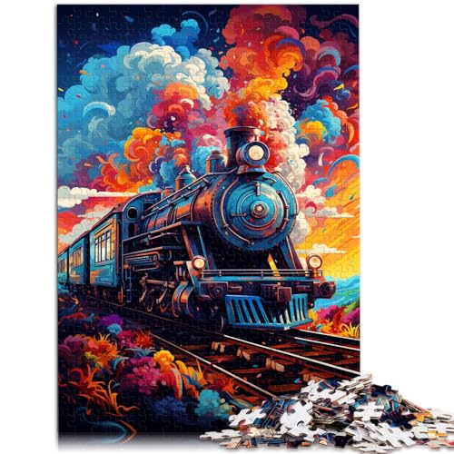 1000-teiliges Puzzle für Erwachsene Zug-Quizspiel 50 x 75 cm Wanddekoration einzigartige Geburtstags Kinder ab 14 Jahren von DLBHSG
