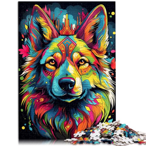 Puzzle für Erwachsene 1000 Teile Deutscher Schäferhund Präzisionsschnitt-Puzzle 50 x 75 cm ganze Familie von DLBHSG