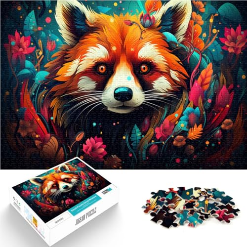 Puzzle für Erwachsene 1000 Teile Tier-Waschbären pädagogisches Spielzeug zum Stressabbau Puzzle 50 x 75 cm Geschenke für Freunde und Familie von DLBHSG