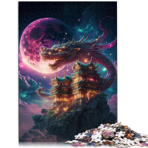 Puzzle mit 1000 Teilen für Erwachsene Japanisches Drachen-Denkspiel für 50 x 75 cm mit passendem Poster und Quizblatt für 14-Jährige Puzzle mit 1000 Teilen für Erwachsene Japanisches Drachen-Denkspiel für 50 x 75 cm mit passendem Poster und Quizblatt für 14-Jährige von DLBHSG