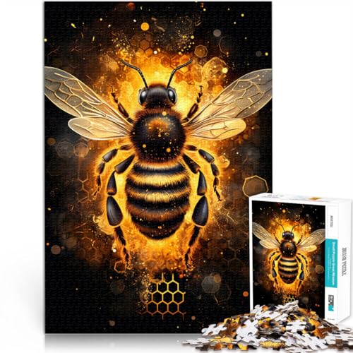 Puzzle für Erwachsene 1000 Teile Bienen Lernspielzeug 50 x 75 cm ganze Familie für Teenager ab 14 Jahren von DLBHSG
