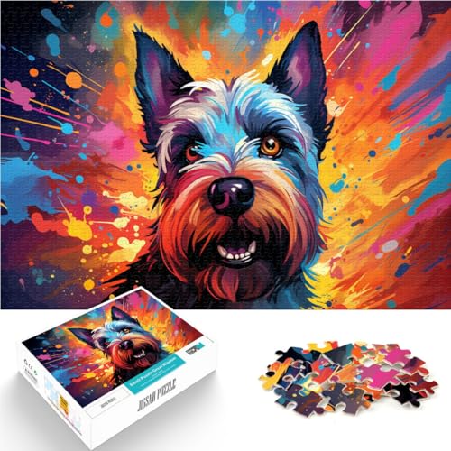 Puzzle für Erwachsene 1000 Teile Hunde-Quizspiel 50 x 75 cm ganze Familie für Teenager ab 14 Jahren von DLBHSG