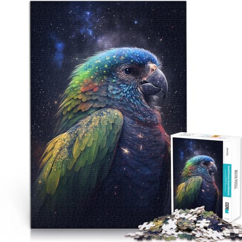 1000-teiliges Puzzle für Erwachsene Papageien-Galaxie Lernspiel Herausforderungsspielzeug 50 x 75 cm geeignet als Schreibtischdekoration für Teenager ab 14 Jahren von DLBHSG