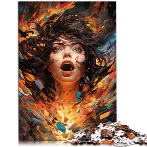 Puzzle 1000 Teile für Erwachsene Pilotin 50 x 75 cm Spaß für Zuhause Geburtstagsgeschenk Reisegeschenk von DLBHSG