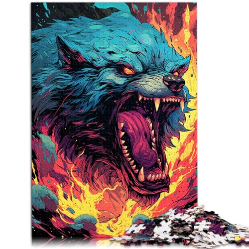 Puzzle für Erwachsene 1000 Teile wildes buntes Biest Unmögliches Puzzle 50 x 75 cm Geeignet als Schreibtischdekoration für Kinder ab 14 Jahren von DLBHSG