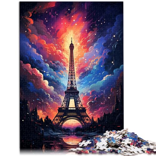 Puzzle 1000 Teile für Erwachsene buntes Eiffelturm-Denkspiel 50 x 75 cm Geschenke für Freunde und Familie ab 14 Jahren von DLBHSG