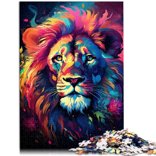 Teenager-Puzzle Wolf 1000-teiliges Puzzle50x75cm Holzpuzzle Geschenk für Erwachsene und Kinder ab 14 Jahren von DLBHSG