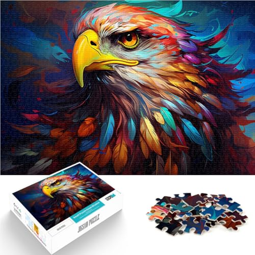 Puzzle für Erwachsene 1000 Teile Adlergemälde Familienaktivitätspuzzle 50 x 75 cm geeignet als Schreibtischdekoration für Teenager ab 14 Jahren von DLBHSG
