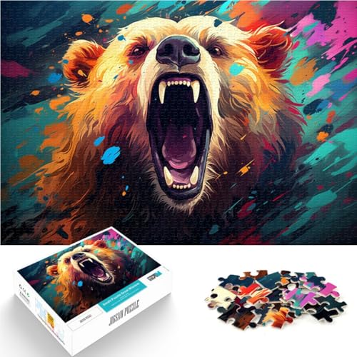 für Erwachsene Puzzle Bär 1000-teiliges Puzzle für Erwachsene 19,7 Zoll x 29,5 Zoll Holzpuzzle Lustige Puzzlespiele für Erwachsene und Kinder ab 14 Jahren für Erwachsene Puzzle Bär 1000-teiliges Puzzle für Erwachsene 19,7 Zoll x 29,5 Zoll Holzpuzzle Lustige Puzzlespiele für Erwachsene und Kinder ab 14 Jahren von DLBHSG