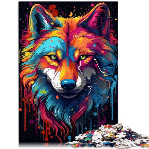 für Erwachsene Puzzle Tyrannosaurus Rex auf der Stadtstraße für Erwachsene 1000 Teile Puzzle 19,7 Zoll x 29,5 Zoll Holzpuzzle Lernpuzzle für Erwachsene und Kinder von DLBHSG