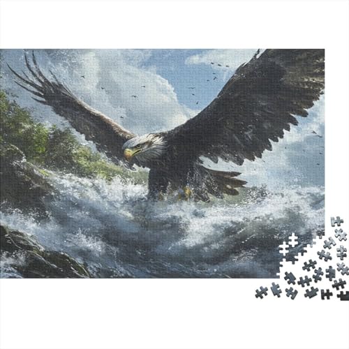 Adler Puzzle 1000 Teile Für Erwachsene Puzzle Impossible Geschicklichkeitsspiel Für Die Ganze Familie 1000pcs (75x50cm) von DLONIRPEX