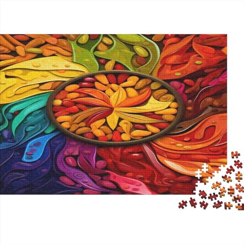Bunte Gewürze Puzzle 1000 Teile-Puzzle Für Erwachsene,Erwachsenen Spiel Puzzlespiel Puzzel 1000pcs (75x50cm) von DLONIRPEX