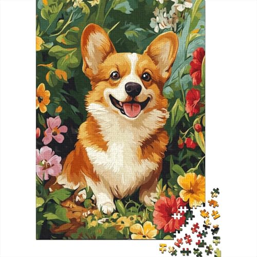 Corgi Puzzles 1000 Teile Schwer Puzzle Spielzeug Pädagogisches Spiel Impossible Herausforderung Spielzeug Für Erwachsene Kinder 1000pcs (75x50cm) von DLONIRPEX