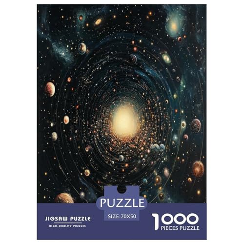 Cosmic Galaxien Puzzles 1000 Teile Schwer Puzzle Spielzeug Pädagogisches Spiel Impossible Herausforderung Spielzeug Für Erwachsene Und Kinder Ab 14 Jahren 70x50cm/1000pcs von DLONIRPEX