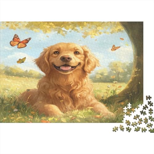 Der Labrador Retriever Puzzle 1000 Teile, Erwachsene Klassische Geschicklichkeitsspiel Für Die Ganze Familie Erwachsenen Puzzle Ab 14 Jahren 1000pcs (75x50cm) von DLONIRPEX