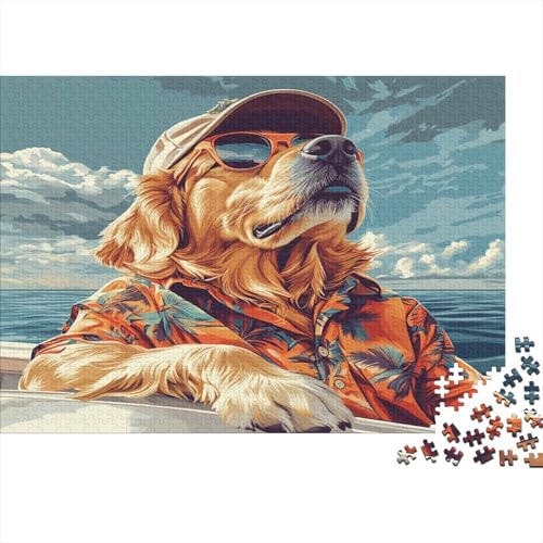 Der Labrador Retriever Puzzlespiel 1000 Teile, Puzzle Erwachsene, Impossible Puzzle Geschicklichkeitsspiel Für Die Ganze Familie 1000pcs (75x50cm) von DLONIRPEX