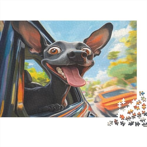 Dobermann Puzzle 1000 Teile-Puzzle Für Erwachsene,Erwachsenen Spiel Puzzlespiel Puzzel 1000pcs (75x50cm) von DLONIRPEX