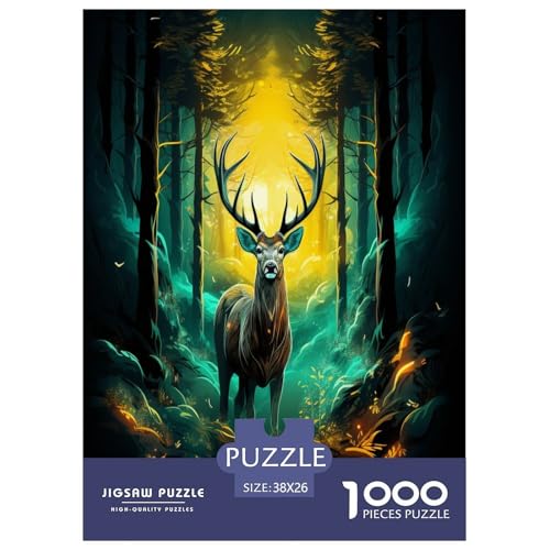 Dschungel Elch Puzzle 1000-teilige Schwer Puzzle Spielzeug Pädagogisches Spiel Impossible Herausforderung Spielzeug Für Erwachsene Und Kinder Ab 14 Jahren 38x26cm/1000pcs Dschungel Elch Puzzle 1000-teilige Schwer Puzzle Spielzeug Pädagogisches Spiel Impossible Herausforderung Spielzeug Für Erwachsene Und Kinder Ab 14 Jahren 38x26cm/1000pcs von DLONIRPEX