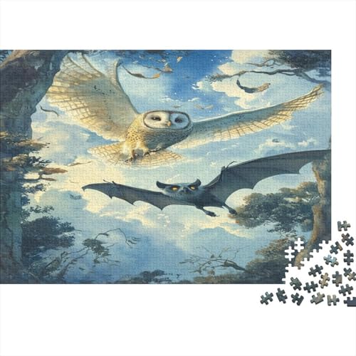 Eule 1000 Stück Puzzle Für Erwachsene- Kinder Lernspiel Spielzeug Geschenk Für Die Große Puzzles 1000pcs (75x50cm) pcs (75x50cm) von DLONIRPEX