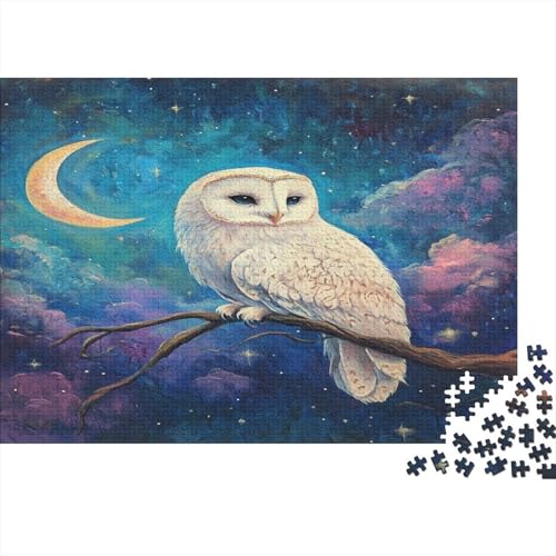 Eule Puzzle 1000 Teile Für Erwachsene Puzzle Impossible Geschicklichkeitsspiel Für Die Ganze Familie 1000pcs (75x50cm) von DLONIRPEX