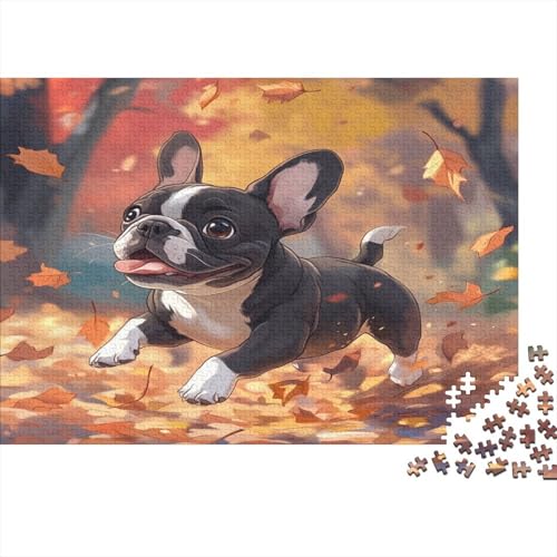 FRANZÖSISCHER BULLDONG Puzzlespiel 1000 Teile, Puzzle Erwachsene, Impossible Puzzle Geschicklichkeitsspiel Für Die Ganze Familie 1000pcs (75x50cm) von DLONIRPEX