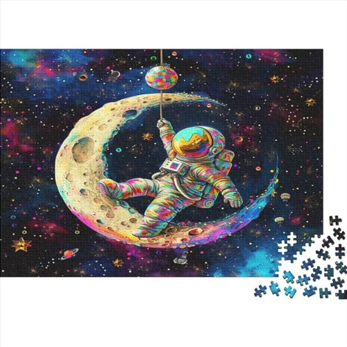 Fat Baby Astronaut 1000 Stück Puzzle Für Erwachsene- Kinder Lernspiel Spielzeug Geschenk Für Die Große Puzzles 1000pcs (75x50cm) p von DLONIRPEX