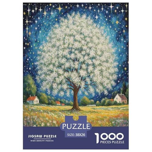 Gypsophila Puzzle 1000 Teile Schwer Puzzle Spielzeug Pädagogisches Spiel Impossible Herausforderungsspielzeug Für Erwachsene Und Kinder in Bewährter 38x26cm/1000pcs von DLONIRPEX