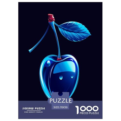 Kirsche Puzzle 1000-teilige Schwer Puzzle Spielzeug Pädagogisches Spiel Impossible Herausforderung Spielzeug Für Erwachsene Und Kinder Ab 12 Jahren 70x50cm/1000pcs von DLONIRPEX