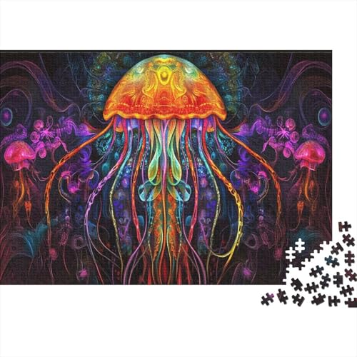 Quallen Puzzle 1000 Teile, Erwachsene Klassische Geschicklichkeitsspiel Für Die Ganze Familie Erwachsenen Puzzle Ab 14 Jahren 1000pcs (75x50cm) von DLONIRPEX