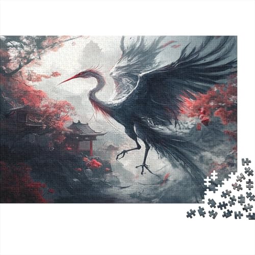 Red-Crowned Crane 1000 Stück Puzzle Für Erwachsene- Kinder Lernspiel Spielzeug Geschenk Für Die Große Puzzles 1000pcs (75x50cm) pc von DLONIRPEX