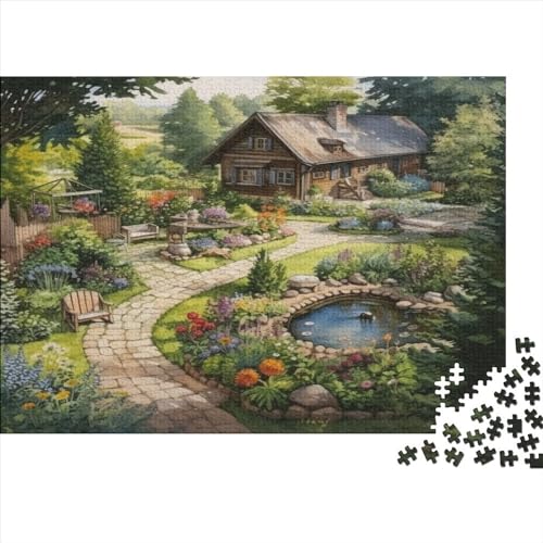 Rustikale Hütte Puzzle 1000 Teile-Puzzle Für Erwachsene,Erwachsenen Spiel Puzzlespiel Puzzel 1000pcs (75x50cm) von DLONIRPEX