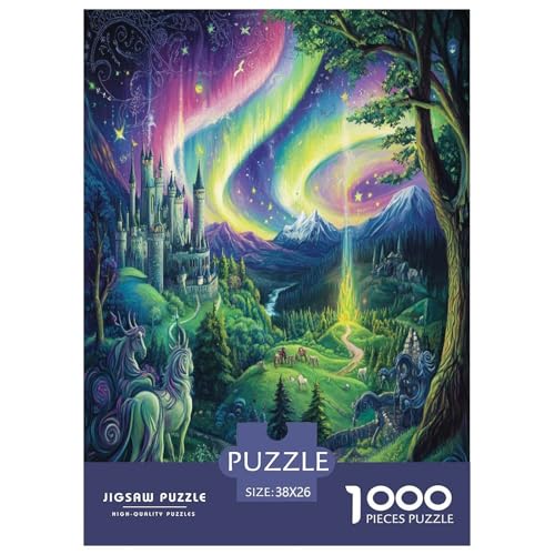 Schloss Puzzle 1000 Teile Schwer Puzzle Spielzeug Lernspiel Impossible Herausforderung Spielzeug Für Erwachsene Und Kinder in Bewährter 38x26cm/1000pcs von DLONIRPEX