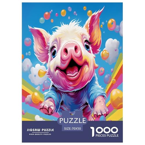 Schwein Puzzle 1000 Teile Schwer Puzzle Spielzeug Lernspiel Impossible Herausforderung Spielzeug Für Erwachsene Und Kinder Ab 14 Jahren 70x50cm/1000pcs Schwein Puzzle 1000 Teile Schwer Puzzle Spielzeug Lernspiel Impossible Herausforderung Spielzeug Für Erwachsene Und Kinder Ab 14 Jahren 70x50cm/1000pcs von DLONIRPEX