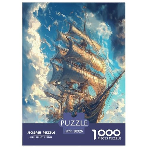 Segelboot Puzzle 1000-teilige Schwer Puzzle Spielzeug Lernspiel Impossible Herausforderungsspielzeug Für Erwachsene Und Kinder Ab 12 Jahren 38x26cm/1000pcs Segelboot Puzzle 1000-teilige Schwer Puzzle Spielzeug Lernspiel Impossible Herausforderungsspielzeug Für Erwachsene Und Kinder Ab 12 Jahren 38x26cm/1000pcs von DLONIRPEX
